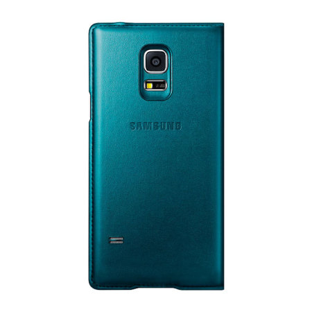 Official Samsung Galaxy S5 Mini S-View Premium Cover - Metallic Green