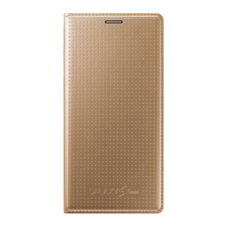 Original Samsung Galaxy S5 Mini Tasche FlipCase in Copper Gold