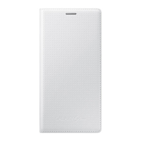 Original Samsung Galaxy S5 Mini Tasche FlipCase in Shimmery White