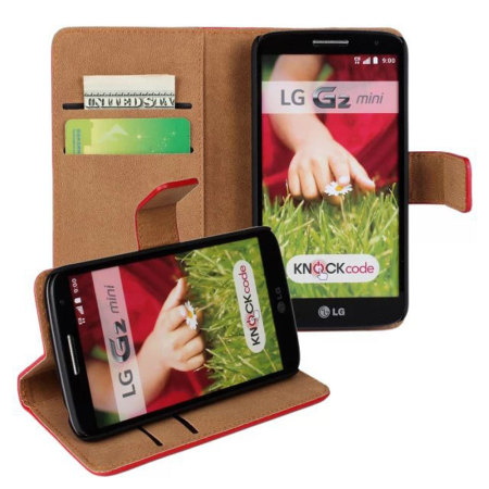 Adarga LeatherStyle LG G2 Mini Tasche Wallet Case Weiß