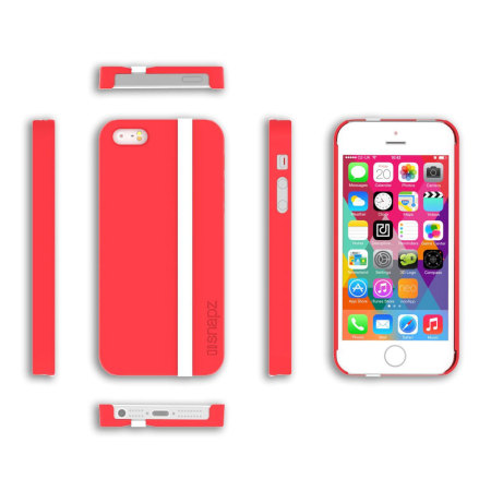 Coque iPhone 5S / 5 Snapz bandes interchangeables - Rouge Jupiter