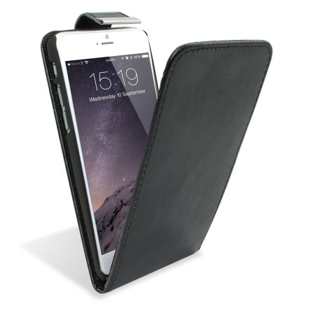 Encase iPhone 6 Plus Tasche Wallet Flip in Schwarz
