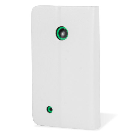 Encase Leather-Style Nokia Lumia 530 Wallet Case With Stand - White