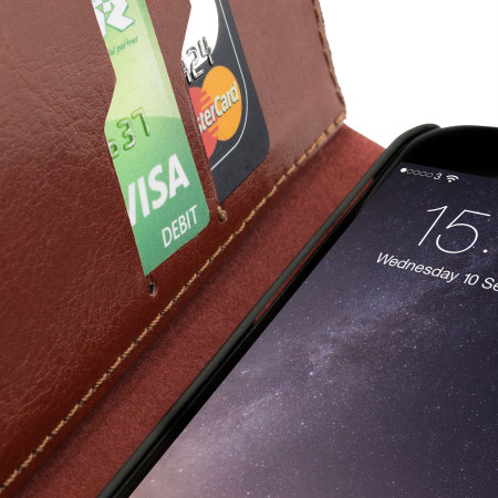Housse iPhone 6 Plus Encase Portefeuille – Marron