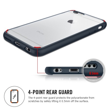 Spigen Ultra Hybrid iPhone 6 Bumper Case - Zwart