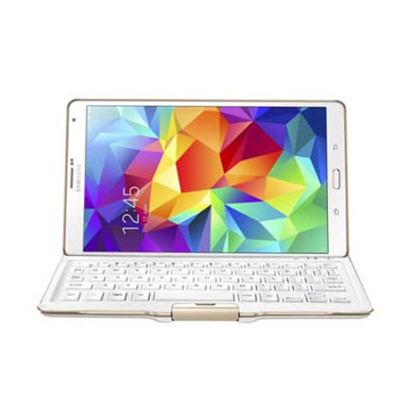 Offizielle Samsung Galaxy Tab S 8.4 Tastatur Cover in Weiß