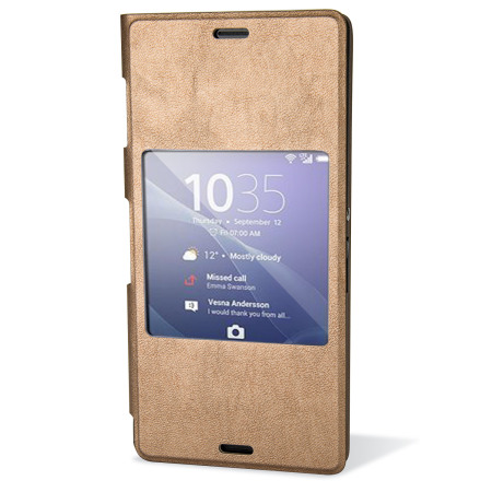 molecuul dichtheid Profeet Official Sony Xperia Z3 Style Cover with Smart Window - Copper Reviews