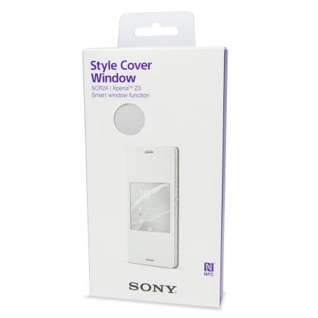 Official Sony Xperia Z3 Style Cover with Smart Window - White