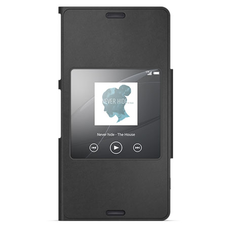 Sony SCR26 Xperia Z3 Compact Style-Up Smart Window Cover - Black