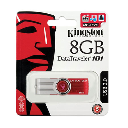 Kingston DataTraveler 101 8GB USB 2.0 Memory Stick