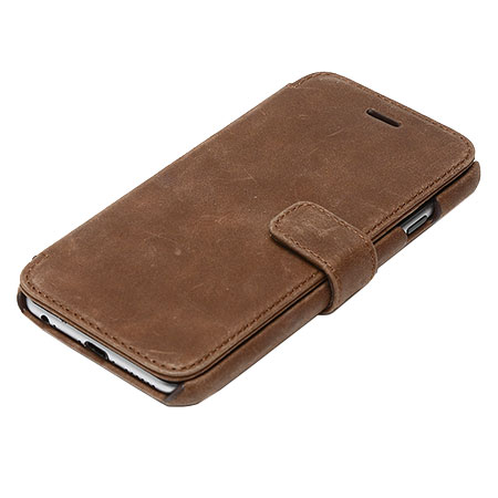 Zenus Vintage Diary iPhone 6S ⁄ 6 Genuine Leather Case - Dark Brown -  Mobile Fun Ireland