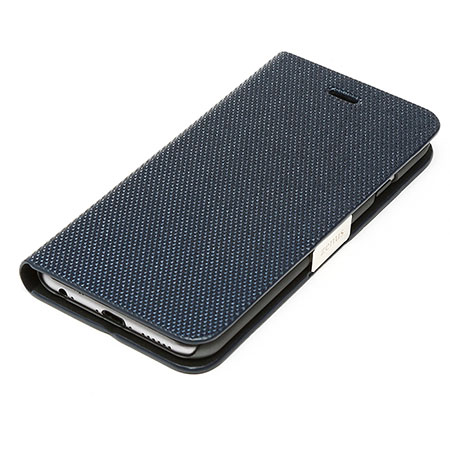 Zenus iPhone 6S / 6 Metallic Diary Stand Hülle in Navy Blue