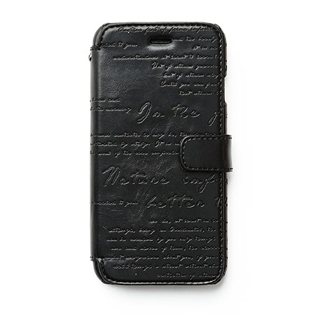 Zenus Lettering Diary iPhone 6S / 6 Case - Black