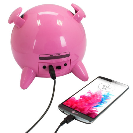 bevestig alstublieft Overweldigen dok Amethyst iPig Bluetooth Speaker met USB telefoon oplaadpoort - Roze
