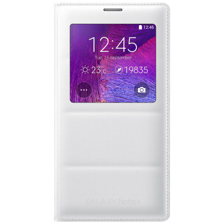 Officiële Samsung Galaxy Note 4 S-View Wireless Charging Cover - Wit
