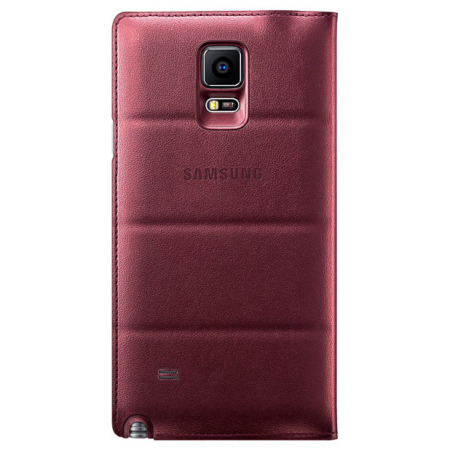 Official Samsung Galaxy Note 4 S View Cover Case - Plum