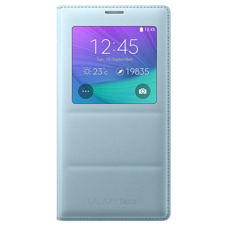 Official Samsung Galaxy Note 4 S View Cover Case - Mint