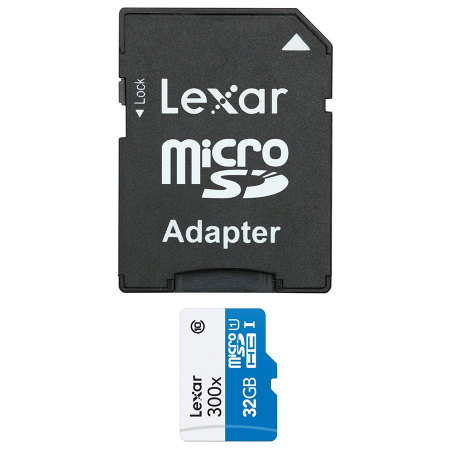 Carte Mémoire Micro SD XC 32Go Lexar  – Classe 10