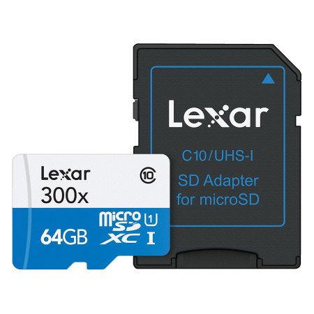 Lexar 64GB Micro SDXC Memory Card met SD Adapter - Class 10
