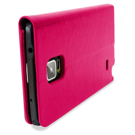 Housse Samsung Galaxy Note 4 Encase Portefeuille Style cuir – Rose