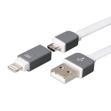Câble USB Lightning & Micro USB TipX Dual - Blanc