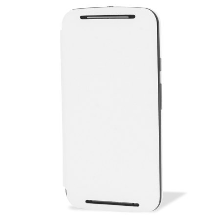 Funda Motorola Moto G 2014 Oficial Flip Shell - Blanca