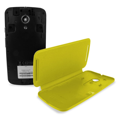 Official Motorola Moto G 2nd Gen Flip Shell Cover - Lemon Lime