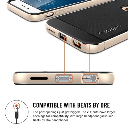 Spigen Neo Hybrid Metal iPhone 6S / 6 Case - Metal Red