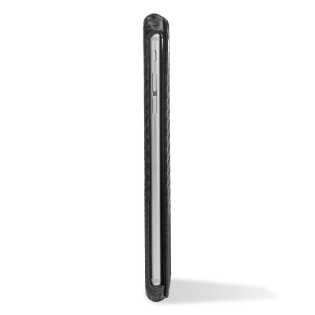 Encase iPhone 6 Plus Kolfiber- och Läderstilsfodral - Svart