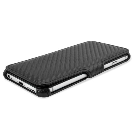 Encase Carbon Fibre-Style iPhone 6 Plus Case with Stand - Black