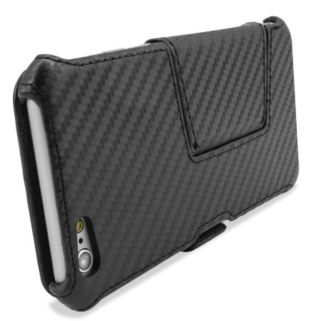 Encase Carbon Fibre-Style iPhone 6 Plus Case with Stand - Black