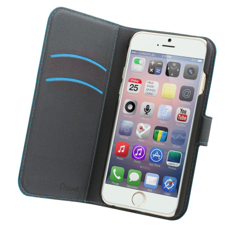 Muvit Wallet Folio iPhone 6 Case and Stand - Turquoise