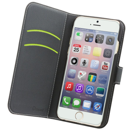 Muvit Wallet Folio iPhone 6 Plus Case and Stand - Black