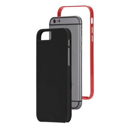 Case-Mate Slim Tough iPhone 6 Case - Zwart / Rood