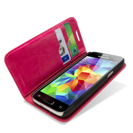 Encase Leather-Style Samsung Galaxy S5 Mini Wallet Case - Pink