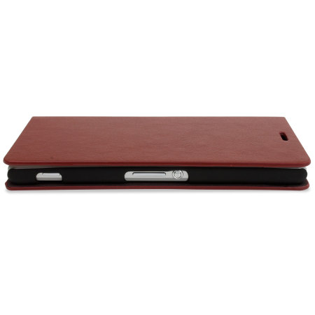 Encase Leren Stijl Wallet Case voor de Sony Xperia Z3 - Bruin