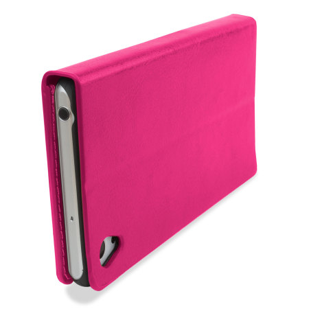 Encase Leather-Style Sony Xperia Z3 Wallet suojakotelo - Pinkki