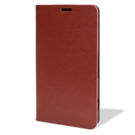Encase Leather-Style Sony Xperia Z3 Compact Wallet Case - Brown