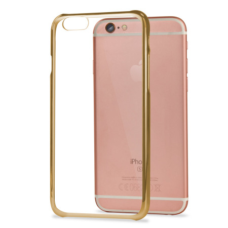 Glimmer Polycarbonate iPhone 6S / 6 Shell Case - Gold and Clear