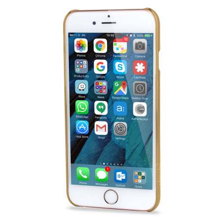 Coque iPhone 6S / 6 Polycarbonate Glimmer – Or / Transparente