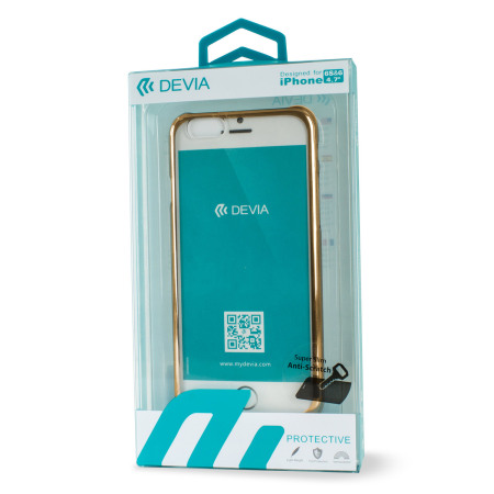 Glimmer Polycarbonate iPhone 6S / 6 Shell Case - Gold and Clear