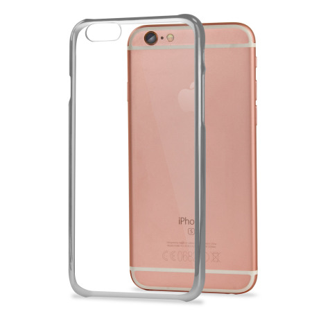 Funda iPhone 6S / 6 Polycarbonate Shell Case - Plata y Transparente