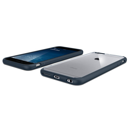 Spigen Ultra Hybrid iPhone 6S Plus / 6 Plus Bumper Case - Metal Slate