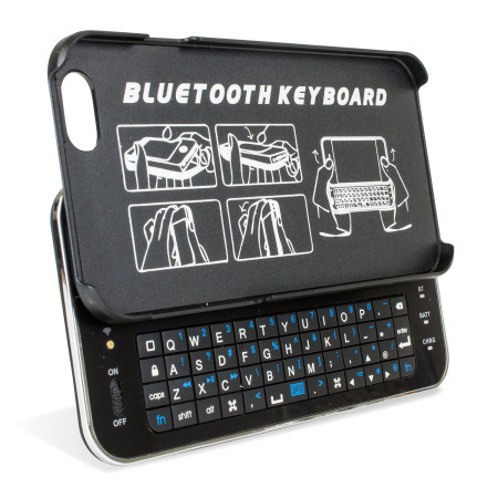 Ultra-Thin Bluetooth Wireless Sliding iPhone 6 Keyboard Case - Black