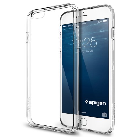 Spigen Ultra Hybrid iPhone 6S Plus/6 Plus Bumper Case - Crystal Clear