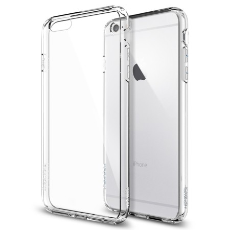 Spigen Ultra Hybrid iPhone 6S Plus/6 Plus Bumper Case - Crystal Clear