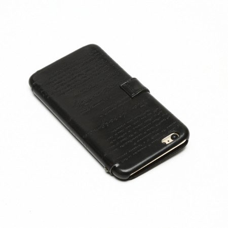 Zenus Lettering Diary iPhone 6S Plus / 6 Plus Case - Black