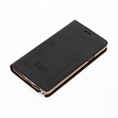 Zenus Tesoro Samsung Galaxy Note 4 Leder Diary Tasche in Schwarz
