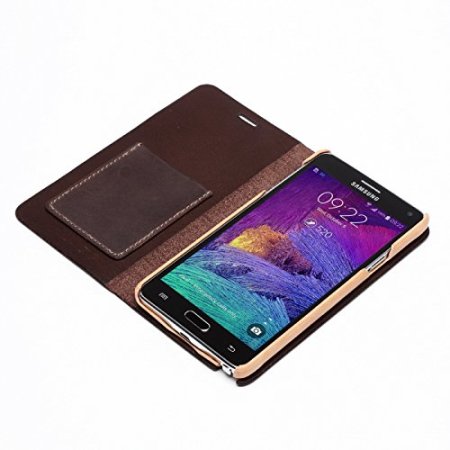 Zenus Tesoro Samsung Galaxy Note 4 Leather Diary Case - Brown