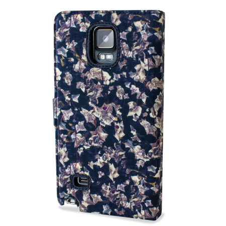 Zenus Liberty Samsung Galaxy Note 4 Diary Case - Navy Ivy